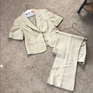 The Limited Tan Khaki Suit